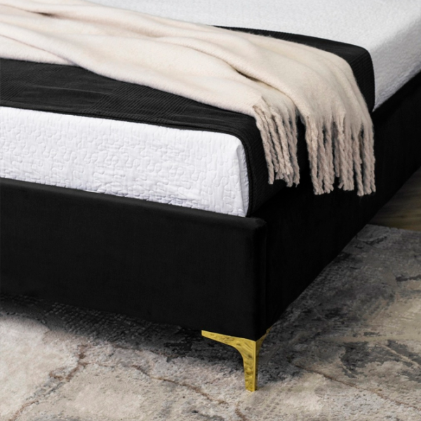 Кровать Mebel Elite Marcelo 160 x 200 см / ЛДСП / Черный photo 3
