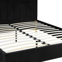 Кровать Mebel Elite Marcelo 160 x 200 см / ЛДСП / Черный photo 4