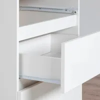 Masă de birou Akord B16 Left PAL melaminat/ White photo 3
