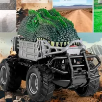 Машинка Lead Honor T-Rex Dinosaur LH-C073 / 2.4 ГГц / Зеленый photo 5
