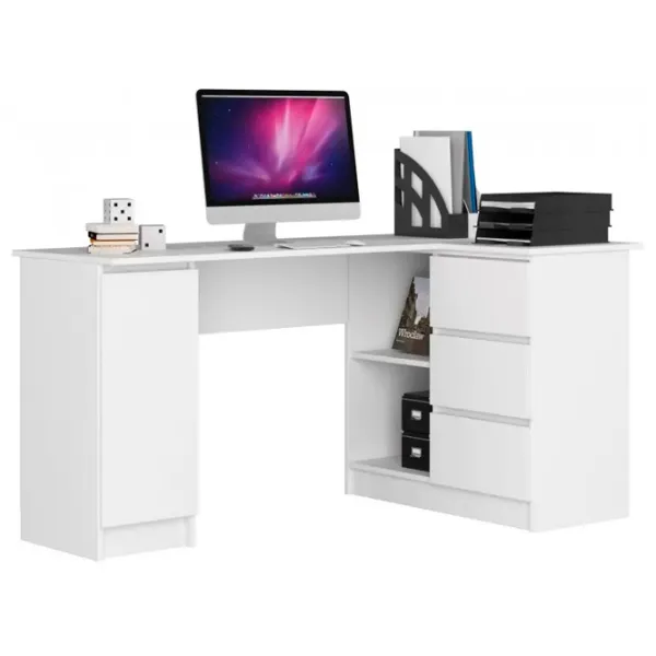 Masă de birou Akord B20 Right PAL/ White photo 1