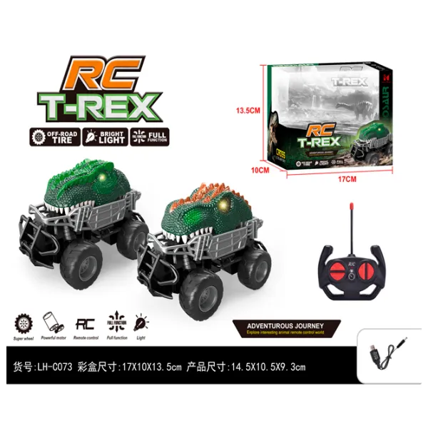 Mașină Lead Honor T-Rex Dinosaur LH-C073  / 2.4 GHz / Black Green photo 4 Mașină Lead Honor T-Rex Dinosaur LH-C073  / 2.4 GHz / Black Green photo 4