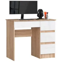 Masă de birou Akord A-7 90 Right PAL/ Stejar Sonoma