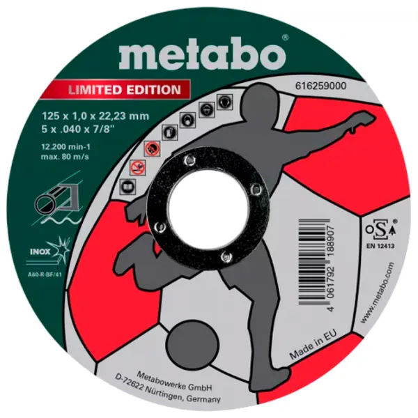 Круг отрезной Metabo 616259000  photo 1 Круг отрезной Metabo 616259000  photo 1