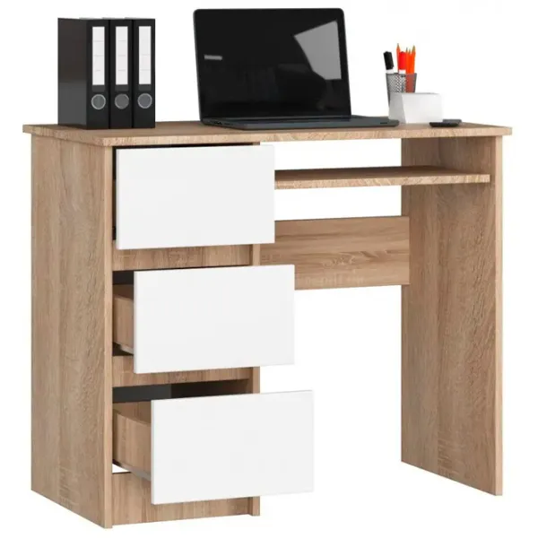 Masă de birou Akord A-6 Left PAL melaminat/ Sonoma Oak photo 2 Masă de birou Akord A-6 Left PAL melaminat/ Sonoma Oak photo 2