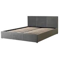 Кровать Mebel Elite Alisson 160 x 200 см / ЛДСП / Серый