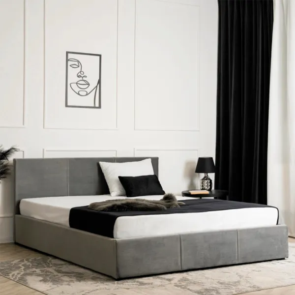 Кровать Mebel Elite Alisson 160 x 200 см / ЛДСП / Серый photo 4