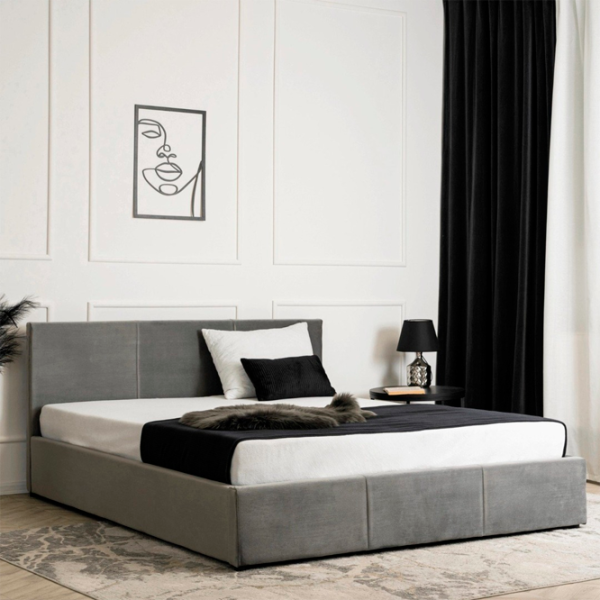 Кровать Mebel Elite Alisson 160 x 200 см / ЛДСП / Серый photo 4