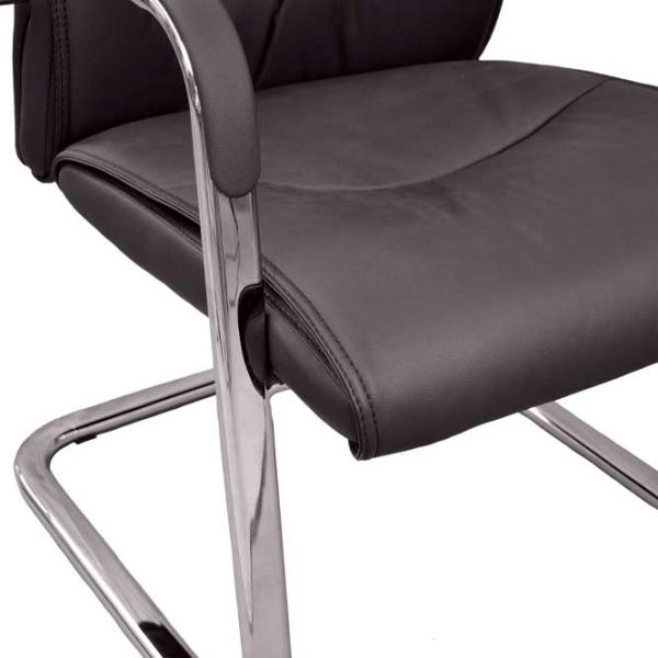 Fotoliu de birou DecoPrim Remi ECO Piele/ Black  photo 4 Fotoliu de birou DecoPrim Remi ECO Piele/ Black  photo 4