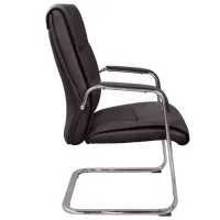 Fotoliu de birou DecoPrim Remi ECO Piele/ Black photo 5