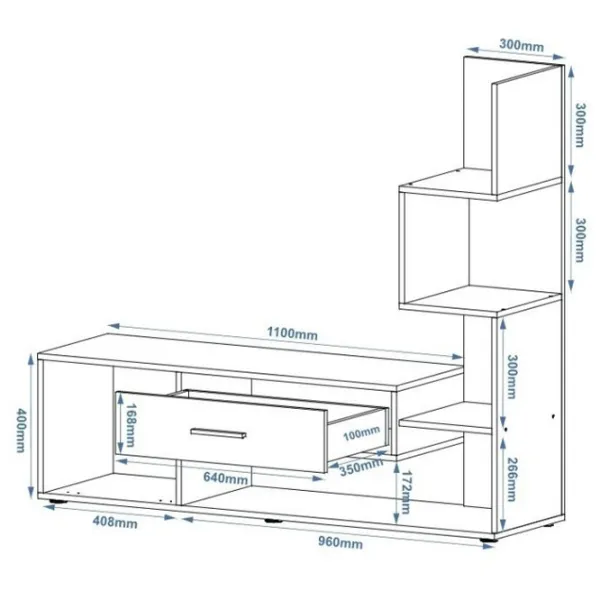 Тумба под телевизор Pehotin Bruno 124 x 140 x 38см / ДСП photo 2
