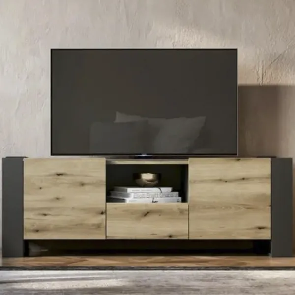 Comodă TV Magnus Combo 46.2 x 140 x 42.1 / Ewok Oak photo 2 Comodă TV Magnus Combo 46.2 x 140 x 42.1 / Ewok Oak photo 2