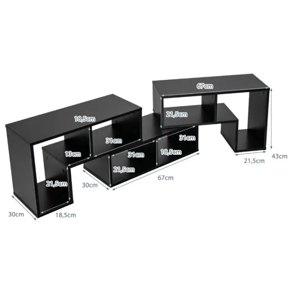 Comodă TV Costway HV10438DK  43 x 180 x 30 / PAL photo 2