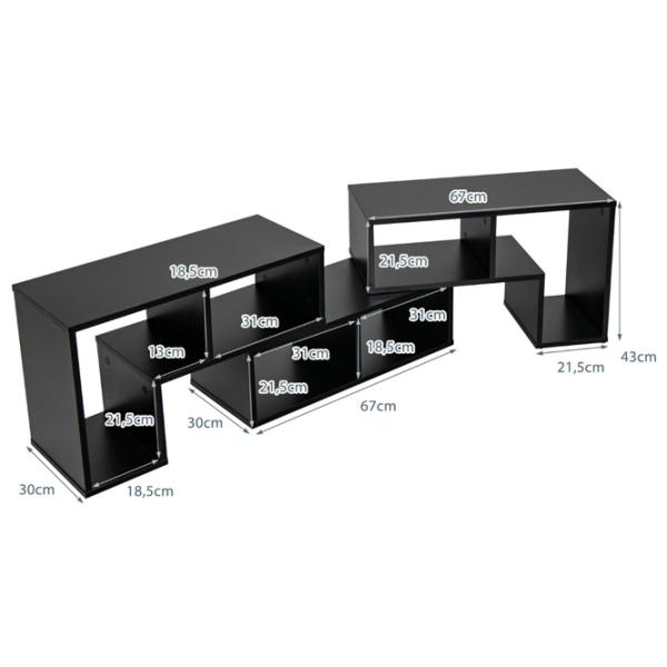 Comodă TV Costway HV10438DK  43 x 180 x 30 / PAL photo 2
