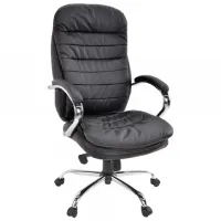 Офисное кресло DecoPrim BX-3679 Кожа/ Черный 