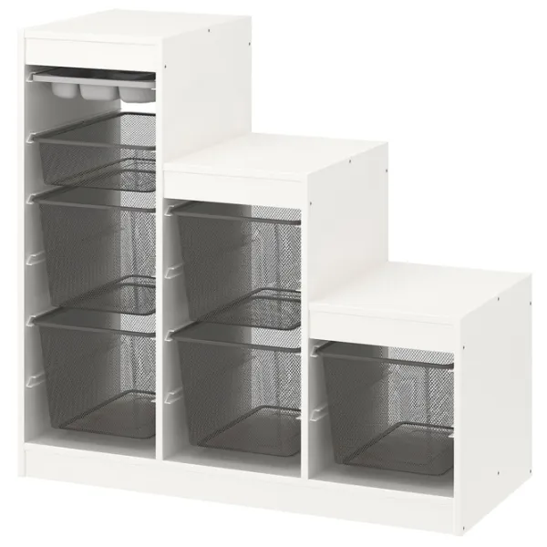 Etajeră cu containere Ikea Trofast  94 x 99 x 44 cm / PAL / White photo 1 Etajeră cu containere Ikea Trofast  94 x 99 x 44 cm / PAL / White photo 1