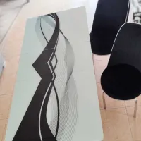 Set masă și scaune Bofigo 1216 Dreptunghiulară / Sticlă / Black photo 5