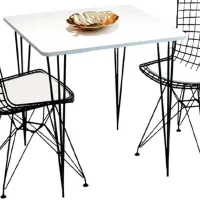 Set masă și scaune Prestige Star Leg () Pătrată / PAL / White photo 2