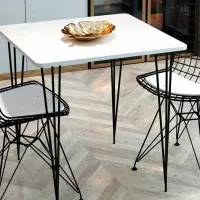 Set masă și scaune Prestige Star Leg () Pătrată / PAL / White photo 3