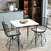 Set masă și scaune Prestige Star Leg () Pătrată / PAL / White photo 5