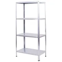 Стеллаж Strategic 5715313 150 x 75 x 30см cm / Металл / Silver