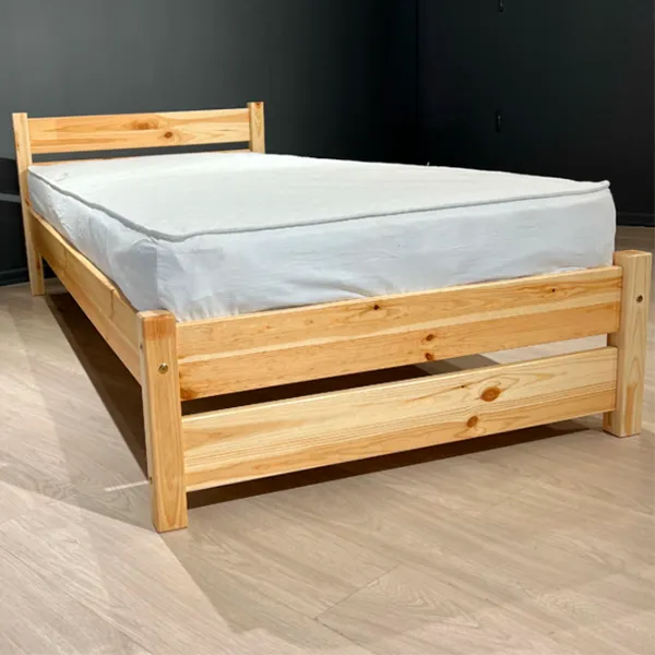 Кровать Mobicasa Tom 90 x 200 см / Дерево / Натуральный photo 2 Кровать Mobicasa Tom 90 x 200 см / Дерево / Натуральный photo 2