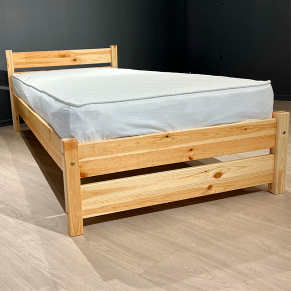 Кровать Mobicasa Tom 90 x 200 см / Дерево / Натуральный photo 2 Кровать Mobicasa Tom 90 x 200 см / Дерево / Натуральный photo 2