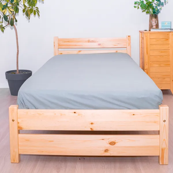 Кровать Mobicasa Tom 90 x 200 см / Дерево / Натуральный photo 4 Кровать Mobicasa Tom 90 x 200 см / Дерево / Натуральный photo 4