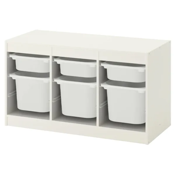 Etajeră cu containere Ikea Trofast 56 x 99 x 44 cm / PAL / White photo 1