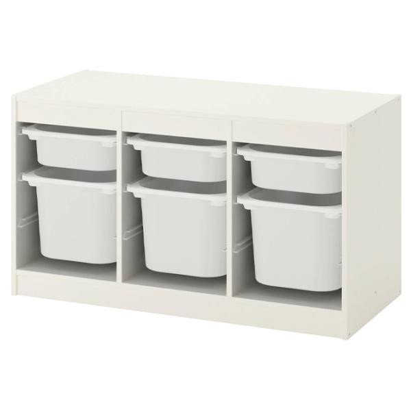 Etajeră cu containere Ikea Trofast 56 x 99 x 44 cm / PAL / White photo 1