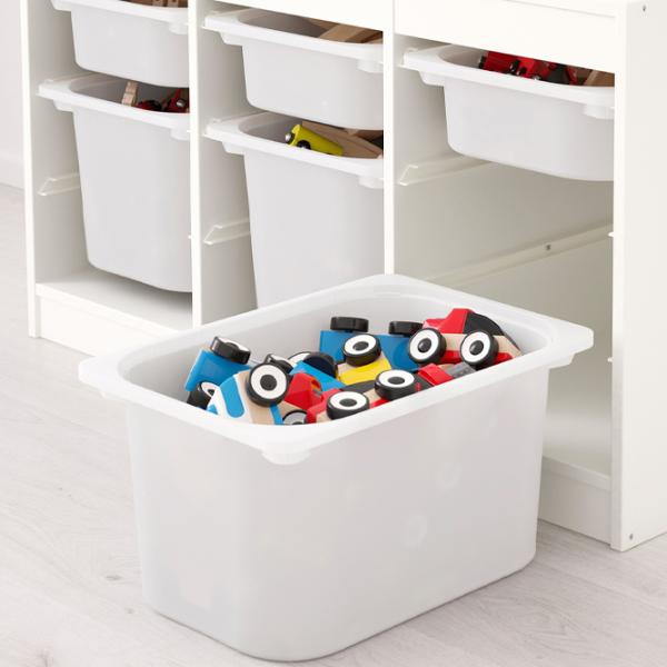 Etajeră cu containere Ikea Trofast 56 x 99 x 44 cm / PAL / White photo 3