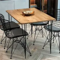 Set masă și scaune Prestige 5746278 Pătrată / PAL / Beige photo 4