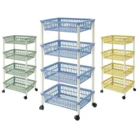 Etajeră cu containere Tontarelli Mito  85 x 40 x 29 cm / Plastic / Multicolor