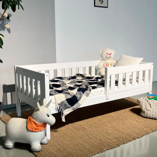Детская кровать Mobicasa Alvin 90 x 200 см / Дерево / Белый photo 4 Детская кровать Mobicasa Alvin 90 x 200 см / Дерево / Белый photo 4