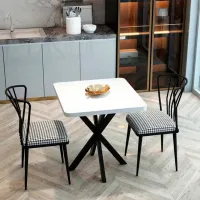 Обеденные стол со стульями Prestige Bendir () Квадратная / ДСП / Белый