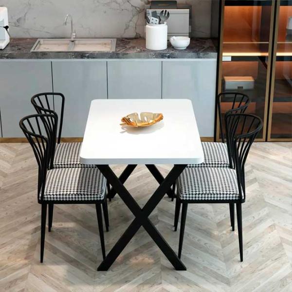 Set masă și scaune Prestige X Leg () Dreptunghiulară / PAL / White photo 1