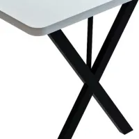 Обеденные стол со стульями Prestige X Leg () Прямоугольная / ДСП / Белый photo 4