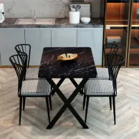 Обеденные стол со стульями Prestige Bendir () Прямоугольная / ДСП / Белый photo 4