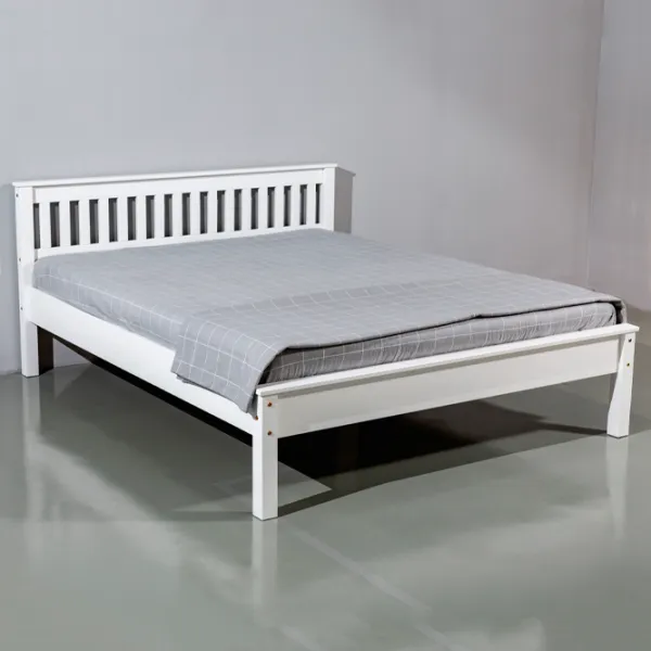 Кровать Mobicasa Hercules 140 x 200 см / Дерево / Белый photo 1 Кровать Mobicasa Hercules 140 x 200 см / Дерево / Белый photo 1