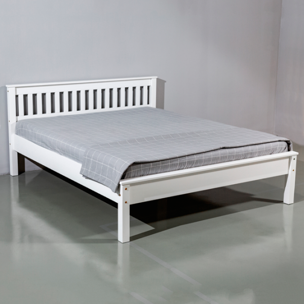 Кровать Mobicasa Hercules 140 x 200 см / Дерево / Белый photo 1 Кровать Mobicasa Hercules 140 x 200 см / Дерево / Белый photo 1