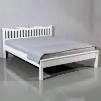 Кровать Mobicasa Hercules 140 x 200 см / Дерево / Белый