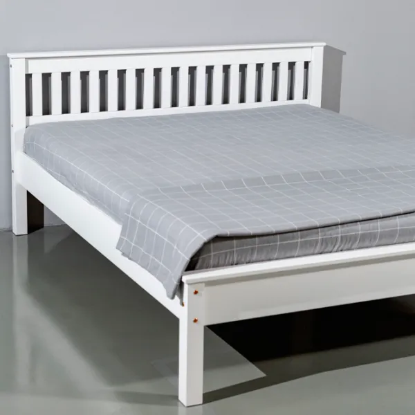 Кровать Mobicasa Hercules 140 x 200 см / Дерево / Белый photo 3 Кровать Mobicasa Hercules 140 x 200 см / Дерево / Белый photo 3