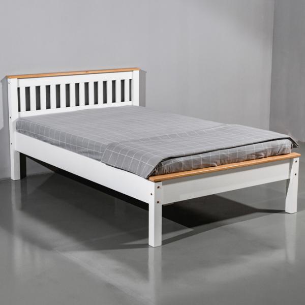 Кровать Mobicasa Hercules 140 x 200 см / Дерево / Белый photo 1 Кровать Mobicasa Hercules 140 x 200 см / Дерево / Белый photo 1