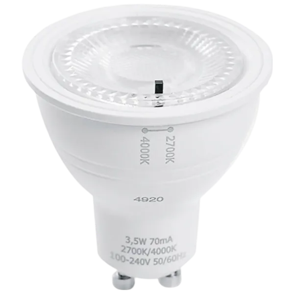 Bec LED Fumagalli HLEDGU10CCT  GU10 / 3.5 W / 2700 K / 366lm / White photo 1