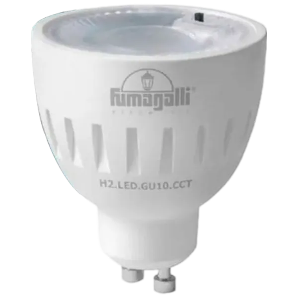 Лампочка светодиодная Fumagalli H2LEDGU10CCT  GU10 / 6 Вт / 2700 K / 600лм / White photo 1 Лампочка светодиодная Fumagalli H2LEDGU10CCT  GU10 / 6 Вт / 2700 K / 600лм / White photo 1