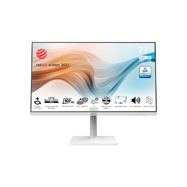 Monitor MSI Modern MD272XPW 27" Full HD 100 Hz / 1 ms / White photo 1