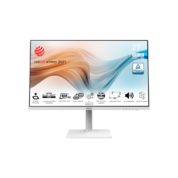 Monitor MSI Modern MD272XPW 27" Full HD 100 Hz / 1 ms / White photo 1