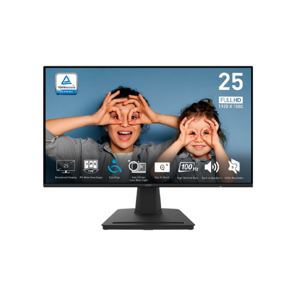 Monitor MSI PRO MP252 24.5" Full HD 100 Hz / 1 ms / Black photo 1