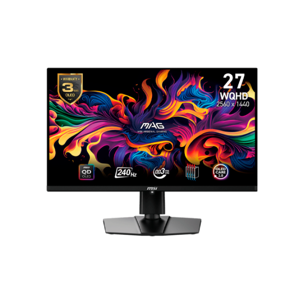 Monitor MSI 271QPX E2 26.5" 2K 240 Hz / 0.03 ms / Black photo 1