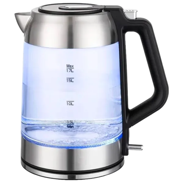 Ceainic electric Ozon EKC-1705A-GS 1.7l / Ascuns / Inox photo 1